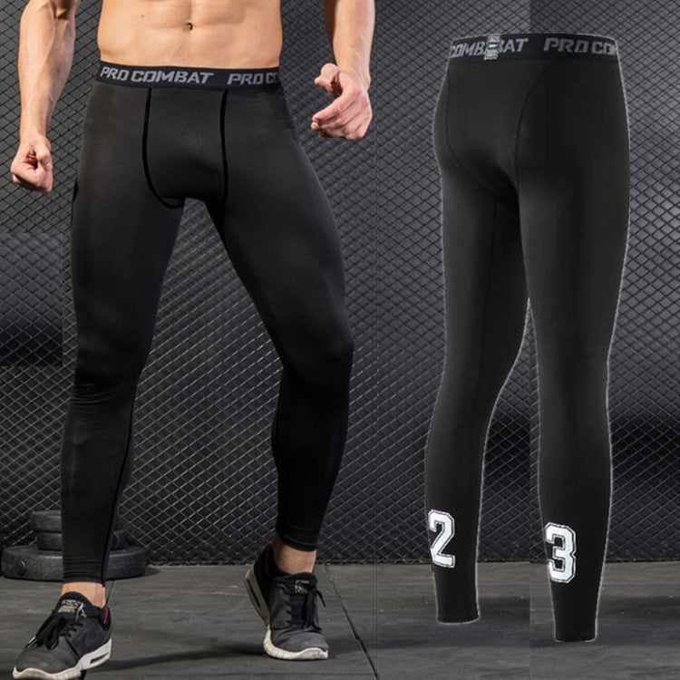 NEW 2019 Pro Tight Skinny men&#039;s fitness running compression Capris leggings tights male basketball Football Quickly dry training pants