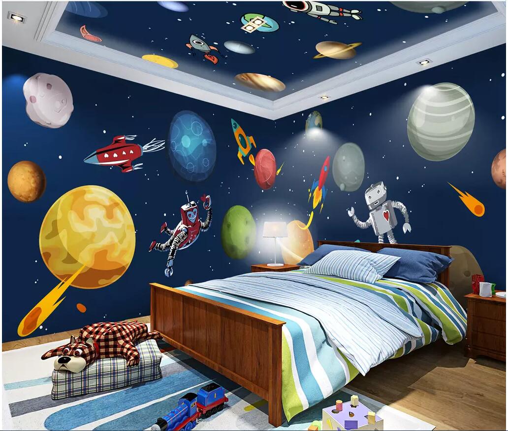 3d wallpaer custom mural photo Cartoon hand drawn cosmic galaxy space full house background wall decor living room wallpaper for walls 3 d