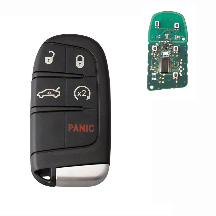 5Buttons 433Mhz Remote Replace Smart Key For Dodge Journey 2011 2012 2013 2014 2015 Car Key Fob With ID46-PCF7953 Chip
