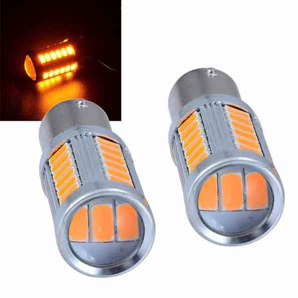 2PCS High Quality 1157 5630 LED Car Brake Lights Tail Lamps Turn Signal 33SMD Auto Rear Reverse Bulbs