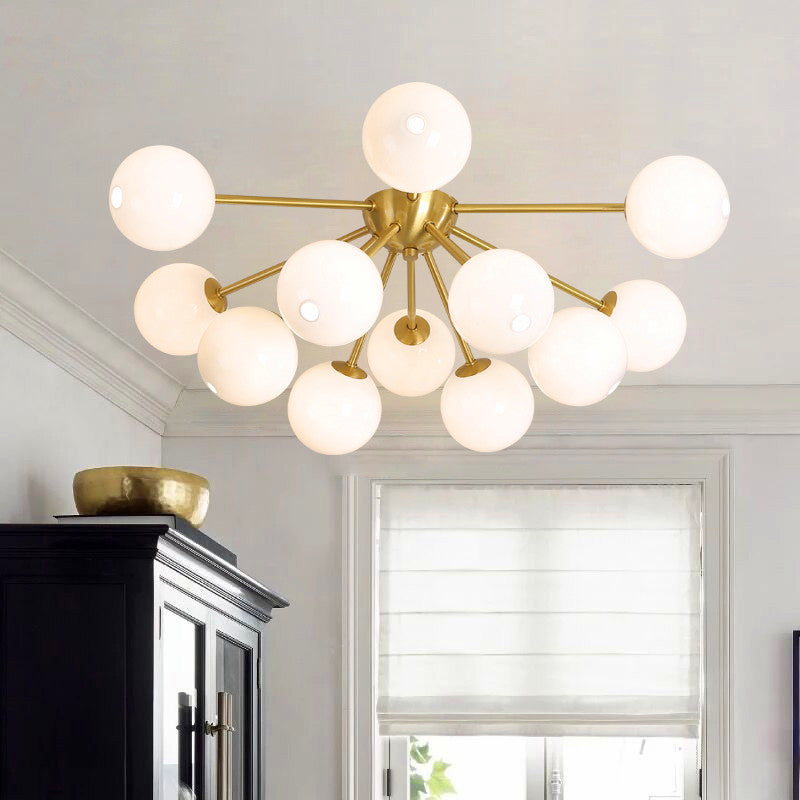 Post Modern 9 Light - 12 Light Glass G9 Chandelier Metal Led Ceiling Chandelier Lighting Lamp Indoor Lighting Fixtures