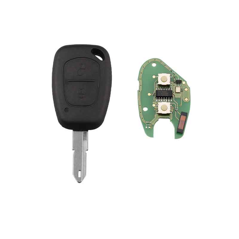 2Buttons 433Mhz Chip PCF7946 Complete Remote Key for Renault Vivaro Movano Traffic Master NE73 Blade Remote Key FOB