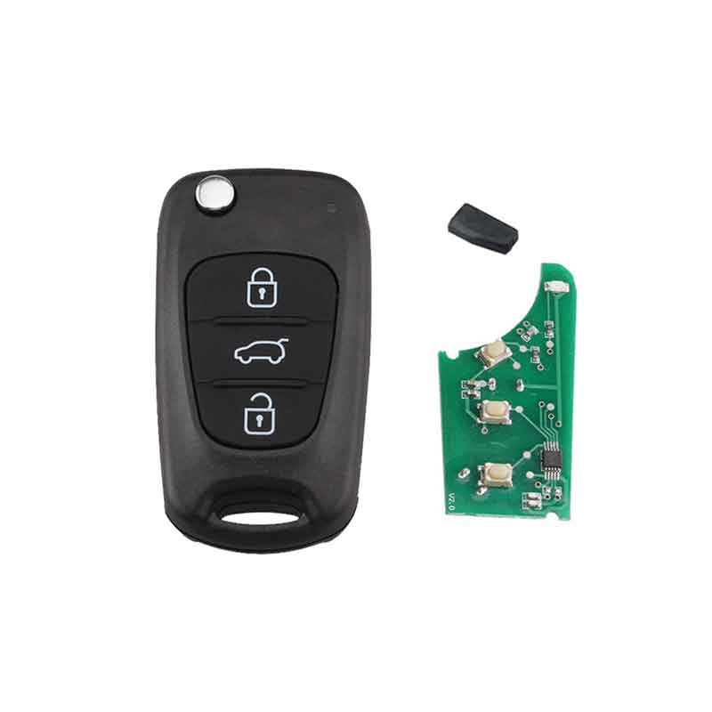 3Buttons 433mhz Folding Remote Key Fob for Kia Rio Ceed Cee&#039;d CeedPro Picanto Sportage 2004-2011 chip ID46 TOY40 Blade