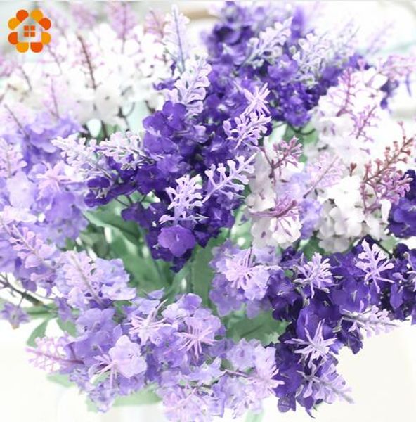 Romantic Provence Decoration Artificial Flowers Lavender Silk Flowers DIY Home Wedding Decoration Artificial Plants GB732