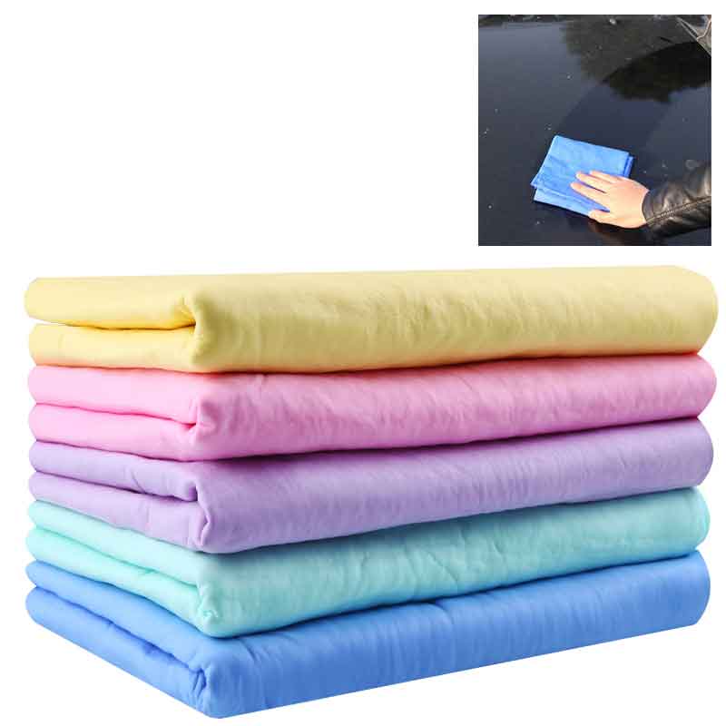 66*43cm Super clean PVA Chamois Car Wash Towel Cleaner Car Accessories Screen Cleaning Hair Drying Cloth