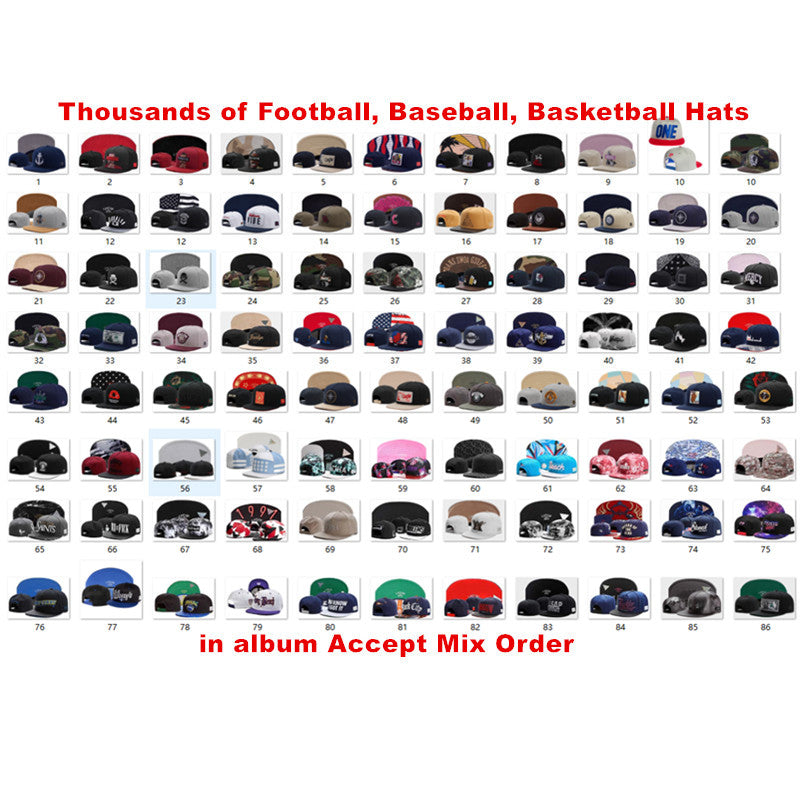 Wholesale Basketball Snapback Baseball Snapbacks All Team Football Snap Back Hats Womens Mens Flat Caps Hip Hop Snap Backs Cap Cheap Hats