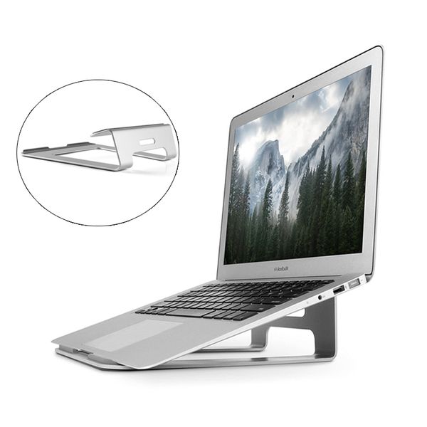 Laptop Cooling Pads Portable Laptop Desk Computer Table Stand for Macbook Cooler Notebook Aluminum Stand Tilted Elevated Computer Holder