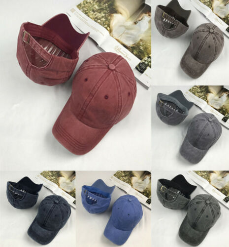 Solid Color Washed Cloth Girl Boy Hats Distressed Vintage Cotton Polo Style Baseball Ball Cap Hat 100% Cotton Cool Vogue
