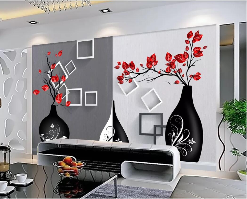 3d room wallpaper custom photo mural Art vase HD TV background wall wall murals 3d landscapes room wallpaper for walls 3 d