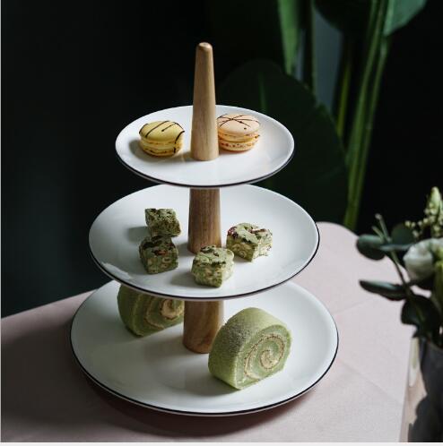 3 Tier ceramics Cake Stand Afternoon Tea Wedding Plates Party Tableware New Bakeware Cake Shop Three Layer Cake Rack