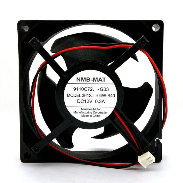 New Original NMB 3612JL-04W-S40 DC12V 0.3A 2Lines for Refrigerator Cooling Fan 9cm
