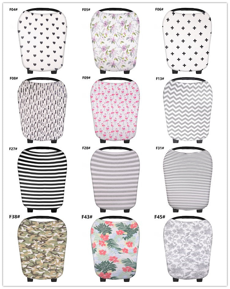 Amazon hot-selling nursing cover Multi-Use baby car seat cover Babycare wholesale multi use baby car seat canopy Nursing Breastfeeding cover