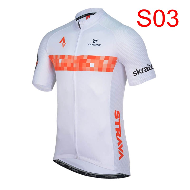 STRAVA Men Breathable Cycling Jersey Bike Quick Dry racing Clothing Summer Short Sleeve MTB Bicycle shirt sports uniform K071602