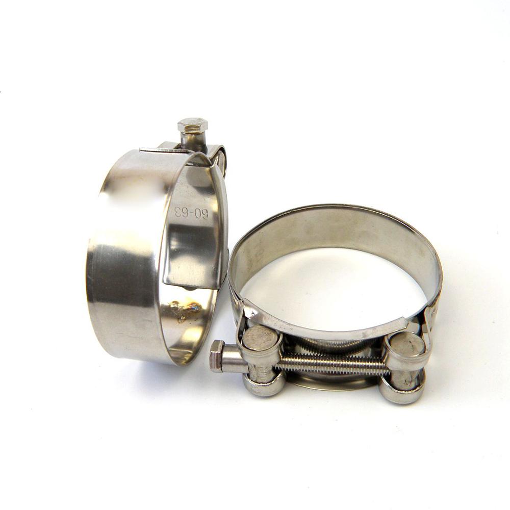 Universal 304 Stainless Steel Car Motorcycle Exhaust Pipe Clamp Exhaust Clip for Slip-on Type Car Motorcycle Muffler Silencer