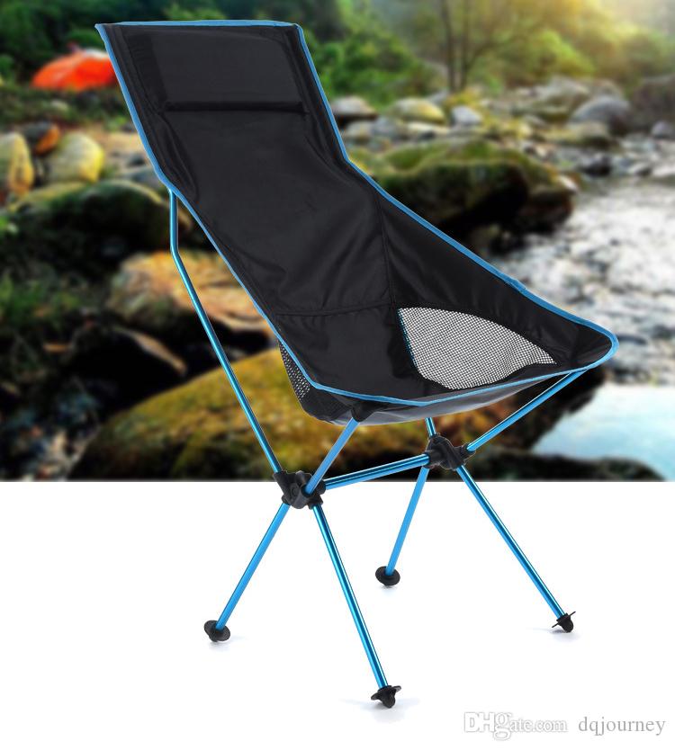 Portable Moon Chair Lightweight Fishing Camping BBQ Chairs Folding Extended Hiking Seat Garden Ultralight Office Home Furniture