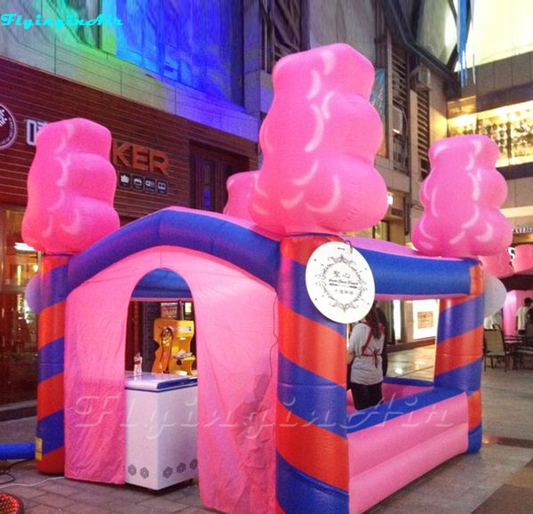 4m Advertising Tent Inflatable Icecream Booth- Inflatable Candy Sweet House for Promotion