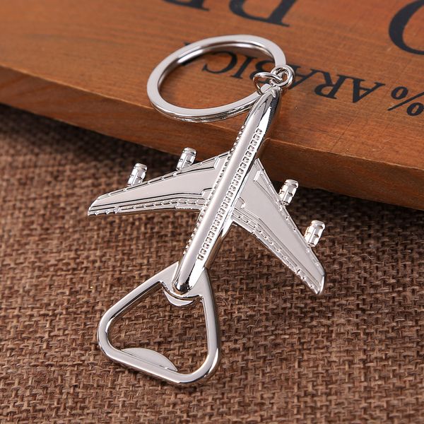 Airplane Opener Aircraft Keychain Beer Openers Plane Shape Beer Opener Keyring Birthday Wedding Party Gift Airplane Keychain Openers GGA2522