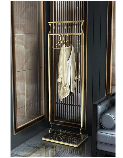 Lightweight luxurious Nordic ins clothes rack Bedroom Furniture landed in the corner family hotel lodging and high-grade hanger