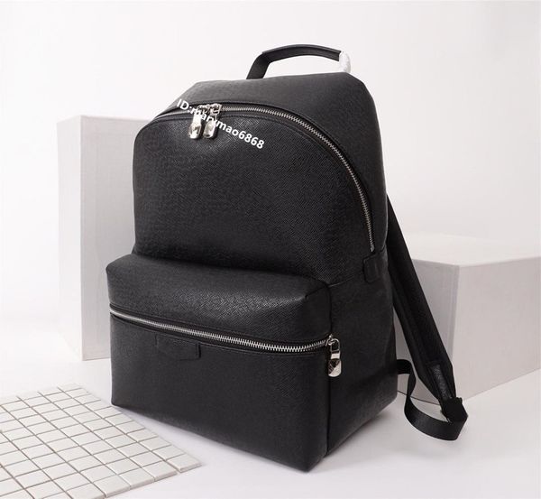 Top Quality new style Luxury design Mens double shoulder backpack brand women&#039;s Laptop Bag Large Student Bookbag leather outdoor travel