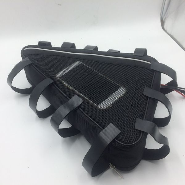 Free customs duty 48V 35AH Electric bike battery 48V triangle lithium ion battery with bag use NCR18650GA 3500mah cell 50A BMS
