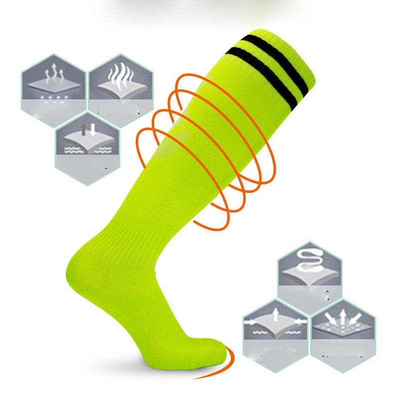 5pcs Thin Football Socks Adult Children Long Tube basketball socks Men and Women Spring and Summer Two Bars Striped Sports Socks