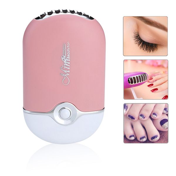 Mini Nail Art Dryer Fan Portable Beauty Polish Dryer Fan For False Eyelashes Art Nail Tools 6 Colors J0943
