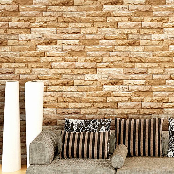 3D marble wallpaper culture stone simple modern TV background wall roll solid brick wall covering household improvement decoration