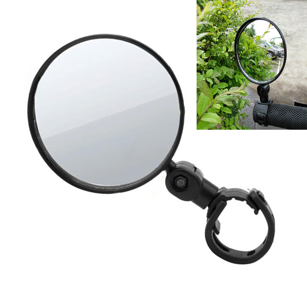 ABS plastic reflective mirror Bicycle Rearview Handlebar Mirrors Cycling Rear View MTB Bike Silicone Handle Rearview Mirror
