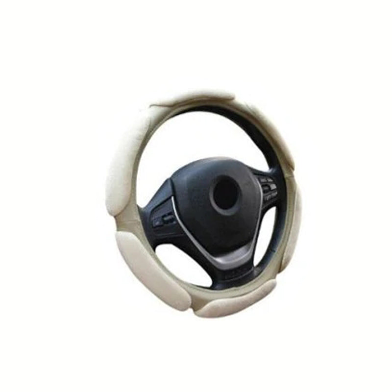 Universal 38cm Car Non-slip Breathable Steering Wheel Cover RED