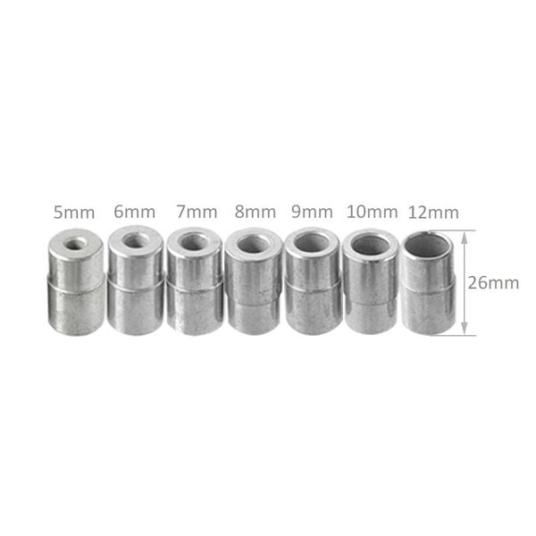 Freeshipping 90 Degree Drill Guide 5-6-7-8-9-10-12mm Drill Bit Hole Puncher Locator Jig Stainless Steel Bushing Woodworking Tools