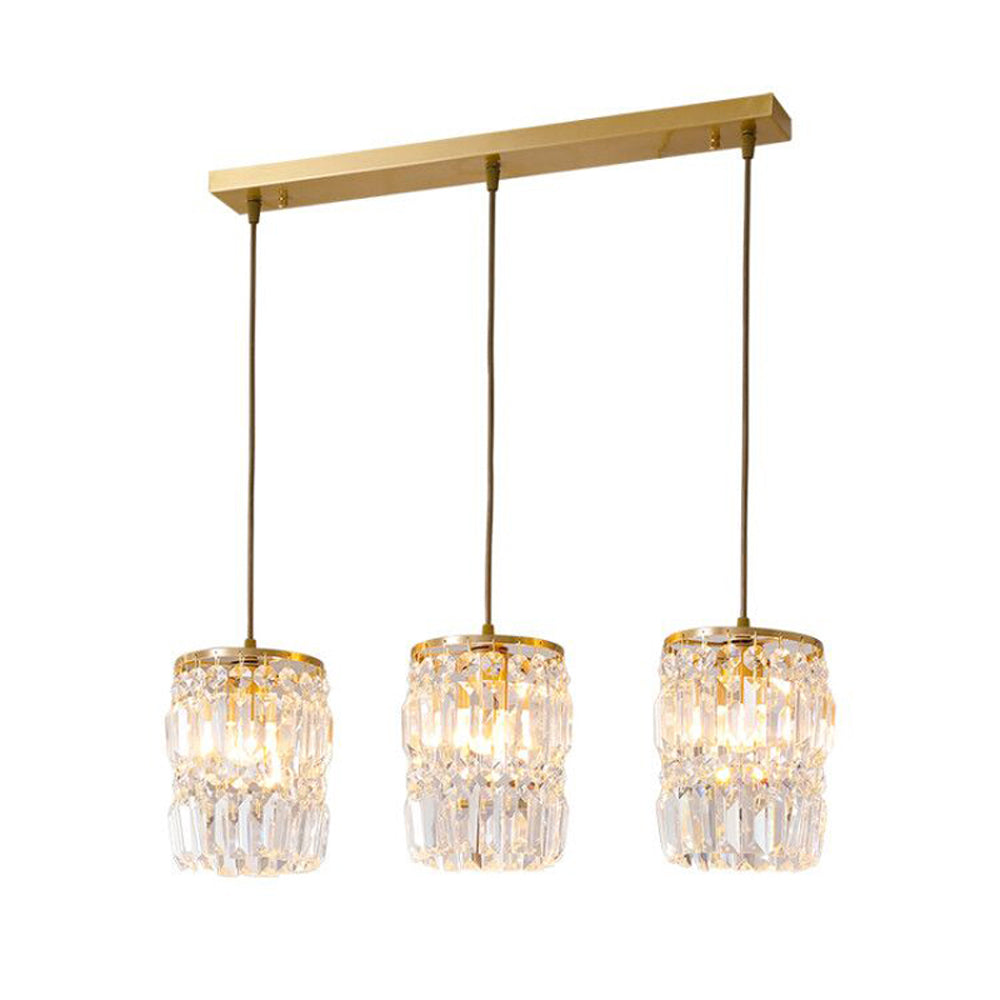 Postmodern Minimalist Pendant Lamp Luxury Style Dining Room Lights Personality Household Crystal Pendant Lamps Single Head Three Hanging Light