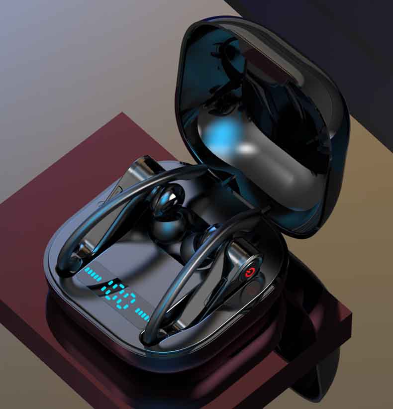 Designer Wireless Bluetooth Earphones Touch Control V5.0 Earbuds Electric Quantity with Digital Display Sport Waterproof Headset