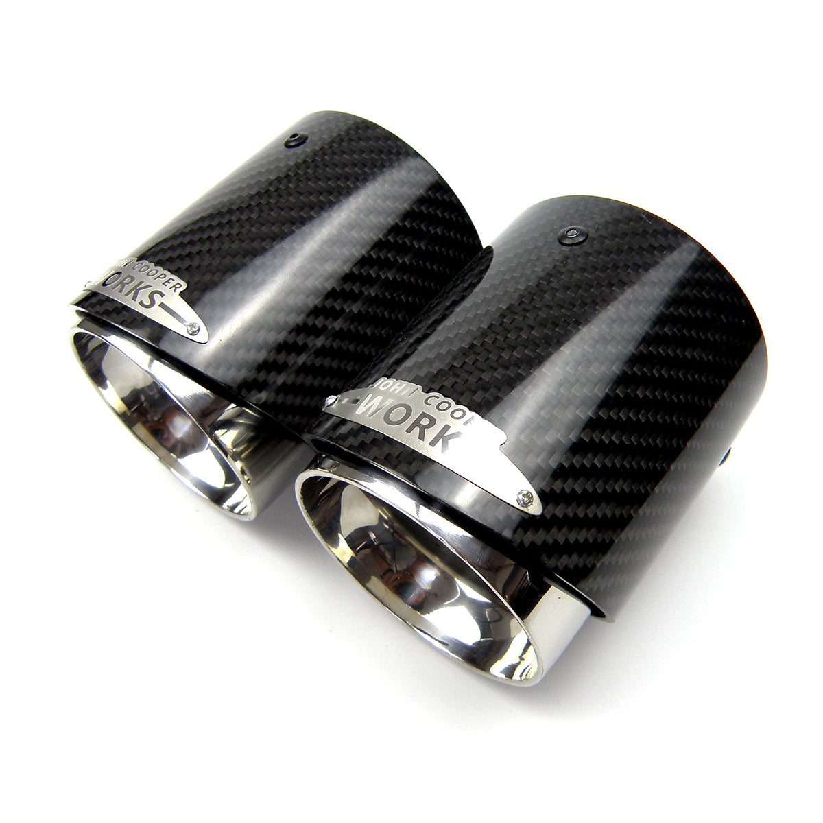 1pcs car carbon fiber exhaust tip Muffler tips fit for mini cooper R55 R56 R57 R58 R59 R60 R61 F54 F55 F56 F57 F60