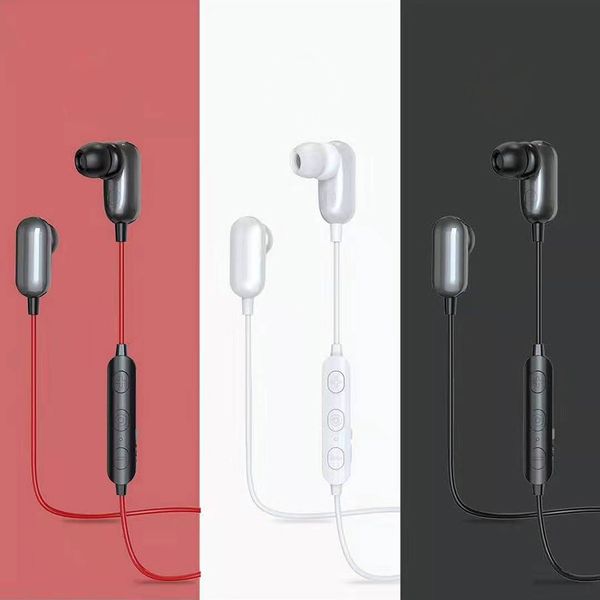 S3 Bluetooth Headphones Magnetic Earphones Wireless Sports Headphones Stereo Bass Music In-Ear Headphones with Microphone Volume Control
