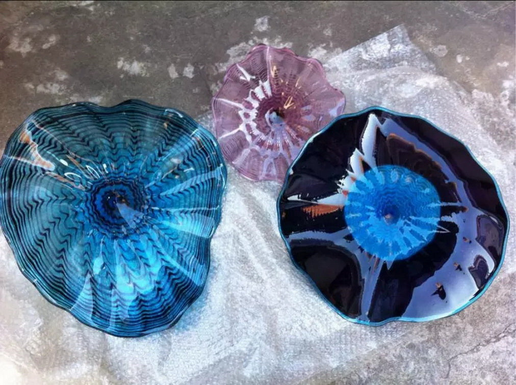 OEM Mouth Blown Glass lamp Home Decor Wall Plates Hotel Decoration Murano Light