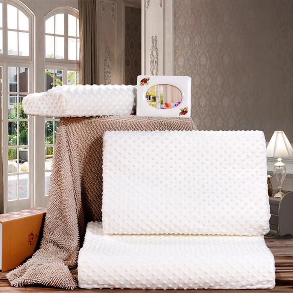 Hot Cervical Health Care Orthopedic Latex Neck Foam Pillow Orthopedic Neck Pillow Fiber Slow Rebound Memory Foam