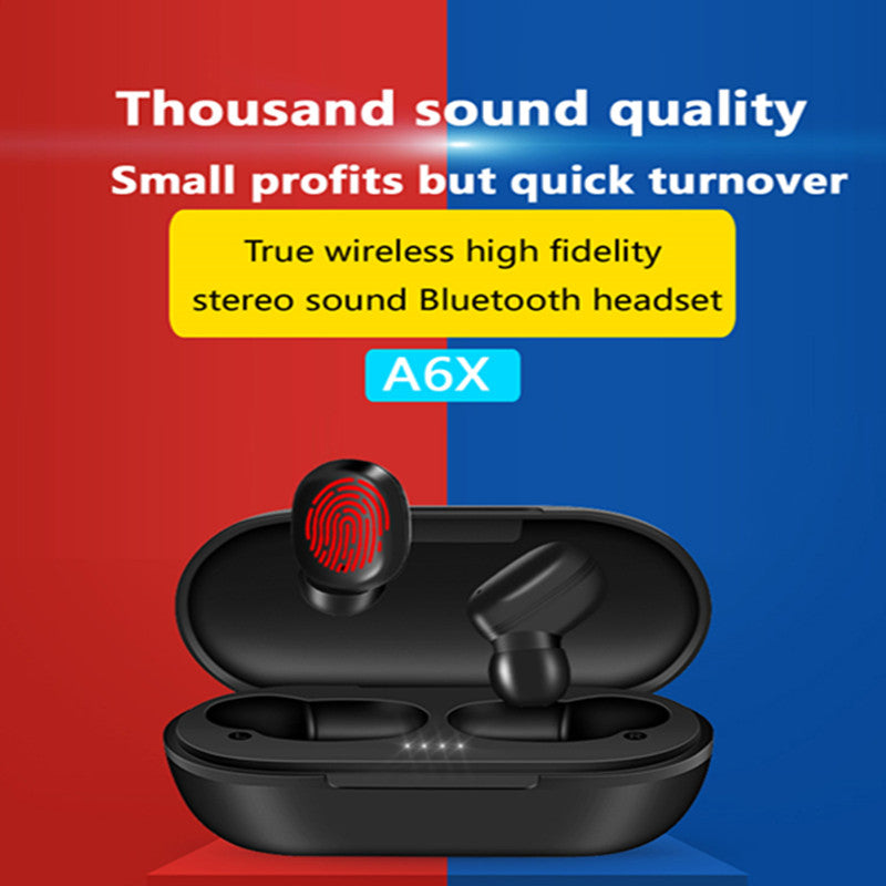 original a6x tws bluetooth earphone pk gt1 wireless headphones touch control hd stereo inear sport gaming headset earbuds airbuds heylou
