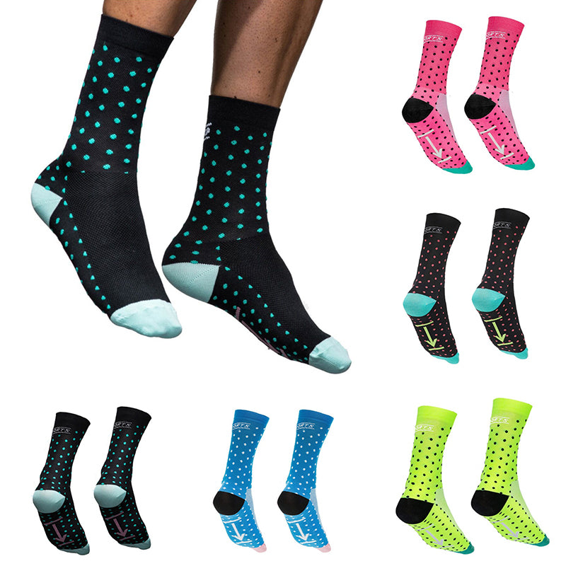 Multicolor Professional Breathable Non-slip Moisture Wicking Sports Socks Cycling Bike Basketball Running Sports Socks on Sale