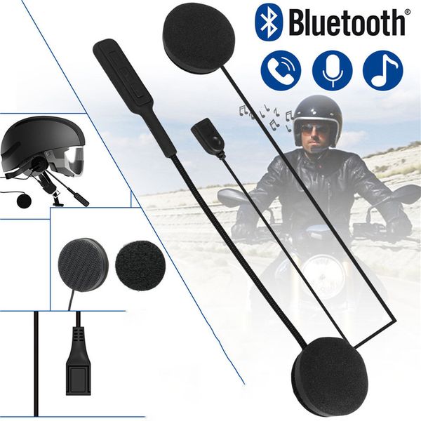 Universal Bluetooth 5.0 Headset 3D Stereo Anti-interference For Motorcycle Helmet Riding Hands Free Headphone