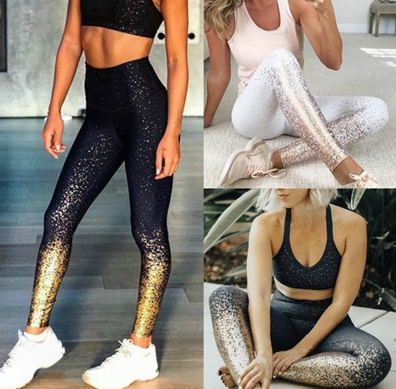 Womens Designer Leggings Bronzing Printing Yoga Pants Fashion Sweatpants Running Fitness Gym Clothes 2020 New Top Quality Wholesale