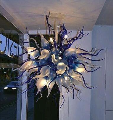 Luxury Home Chandelier Lamps LED Bulbs 100% Mouth Blown Borosilicate Murano Colored Glass Modern Chandelier Lighting