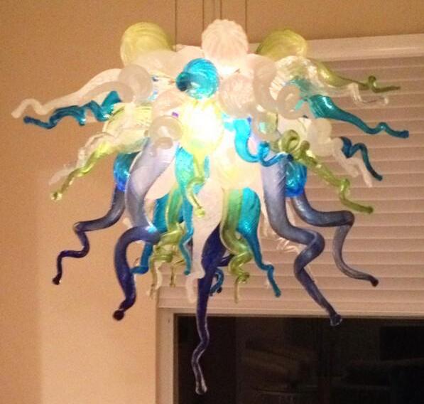 Wholesale Factory Price Lamps Modern Chandeliers Festival Lighting Hand Blown Murano Glass Chandelier LED Bulbs High Ceiling Lightings