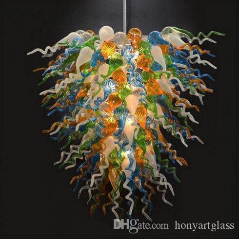 Colored Blown Glass Light Unique Modern Design Home Lamps Living Room Furniture Dining Room Murano Chandelier