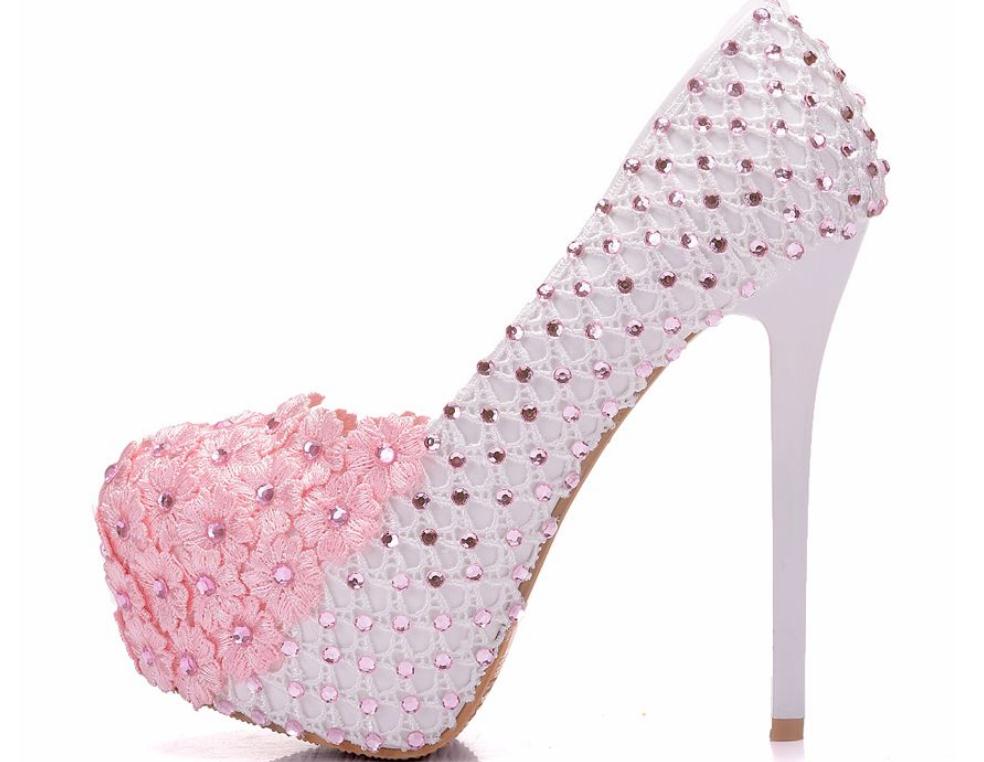 Women&#039;s shoes in Spring and Autumn High fine heel round head water drill waterproof table@QWER363