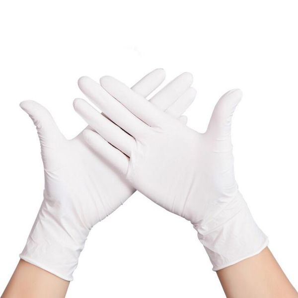 Disposable Nitrile Gloves 9-inch Powder-free Hemp Finger Nitrile Gloves Salon Household Gloves Universal For Left and Right Hand LX1342