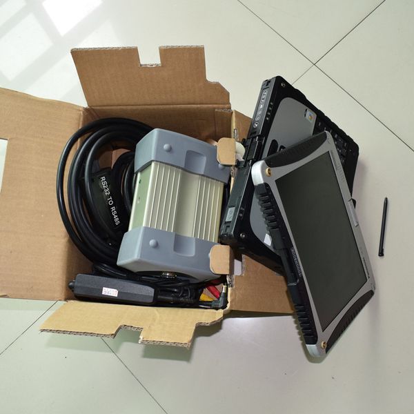 mb star c3 diagnosis tool xentry laptop cf-19 toughbook cf19 touch screen computer ssd super speed full set ready to work scanner cars truck