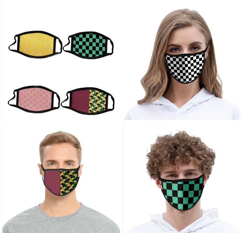 Party Anime Cartoon Masks Washable Printed Cloth Mouth Mask PM2.5 Dustproof And Smong Face Mask Protective Mask For Striple