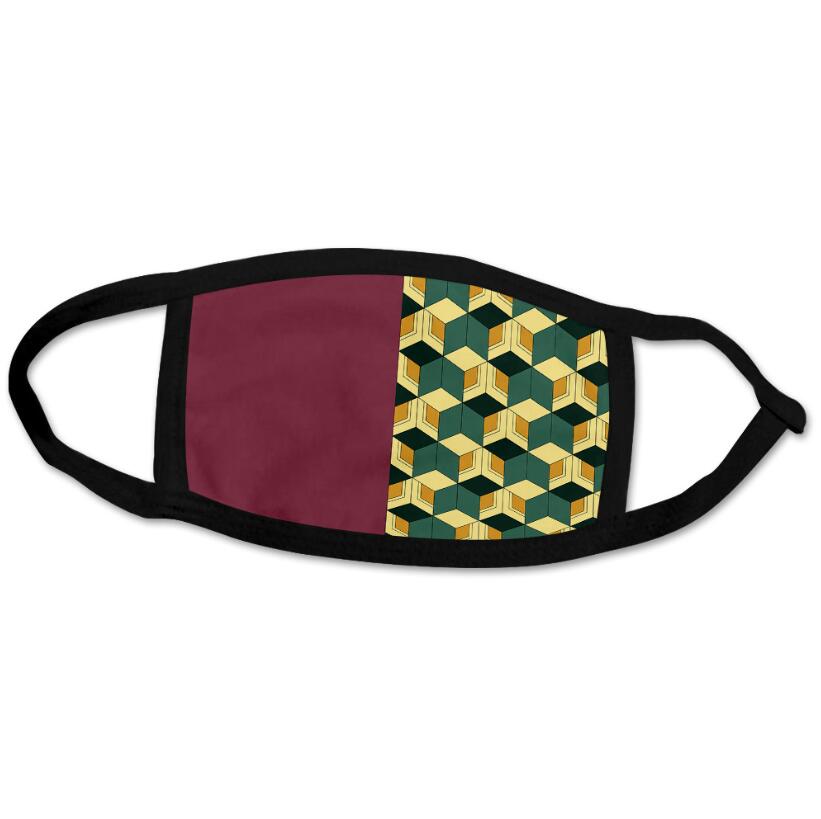 Fashion Printed mask Anti-dust Mouth Masks Windproof Outdoor Sports Face Mask Adults Children Plaid stripes Basketball Anime Washable Masks