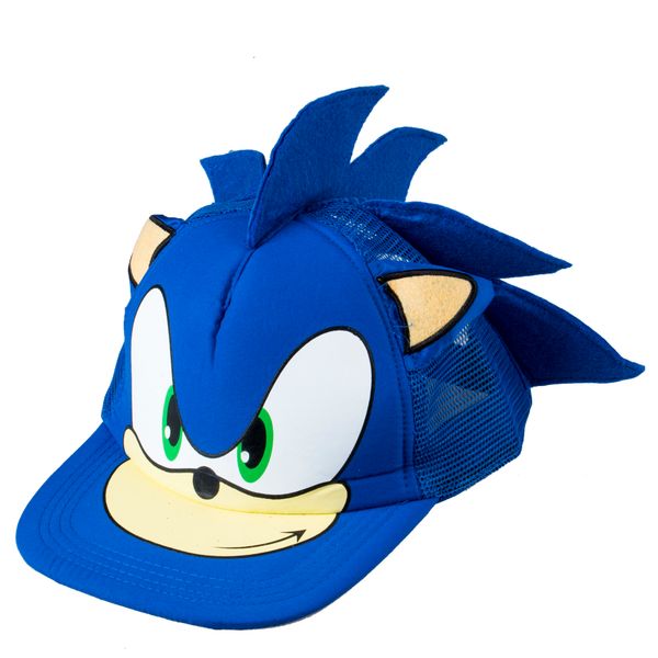 Cute Boy Sonic The Hedgehog Cartoon Youth Adjustable Baseball Hat Cap Blue For Boys Hot Selling Cap Kids Gift Cosplay