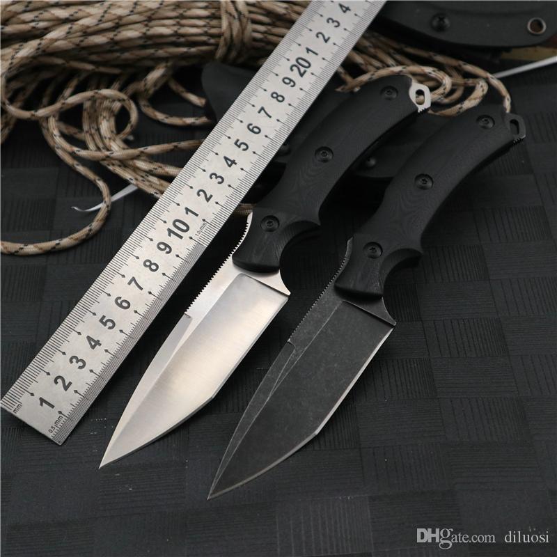 Camping Hunting Knife Self-defense Rescue Survival Military Tactical Knives D2 Blades G10 Handle Stone Wash Edc Hand Tools Utility Pocket Daggers